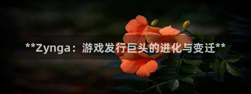 蓝狮在线招商主管：**Zynga：游戏发行巨头的进化与变迁**